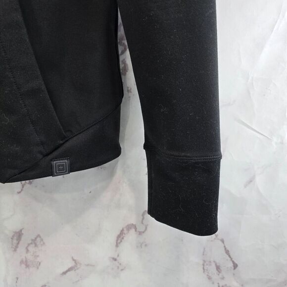 511 Tactical Jacket Womens Small Black Full Zip Hooded Lightweight Softshell - Picture 4 of 12